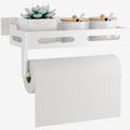 Paper Towel Holder Wall Mount with Shelf- Adhesive