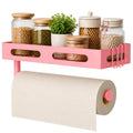 Pink Paper Towel Holder Wall Mount with Shelf