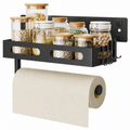 Paper Towel Holder Wall Mount with Shelf- Adhesive